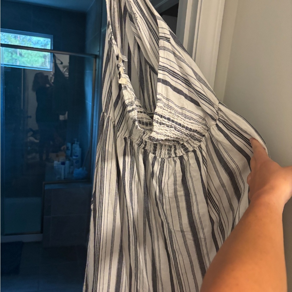 Roxy Navy and White Striped Dress - Picture 2 of 3